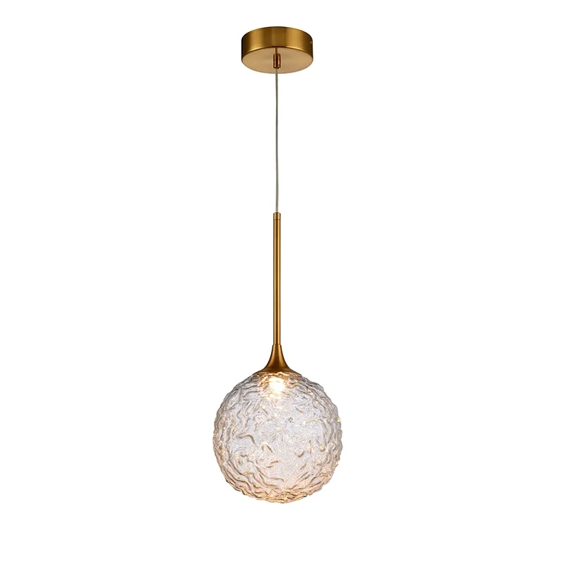 Kleine, einzelne Glaskugel-LED-Anhänger